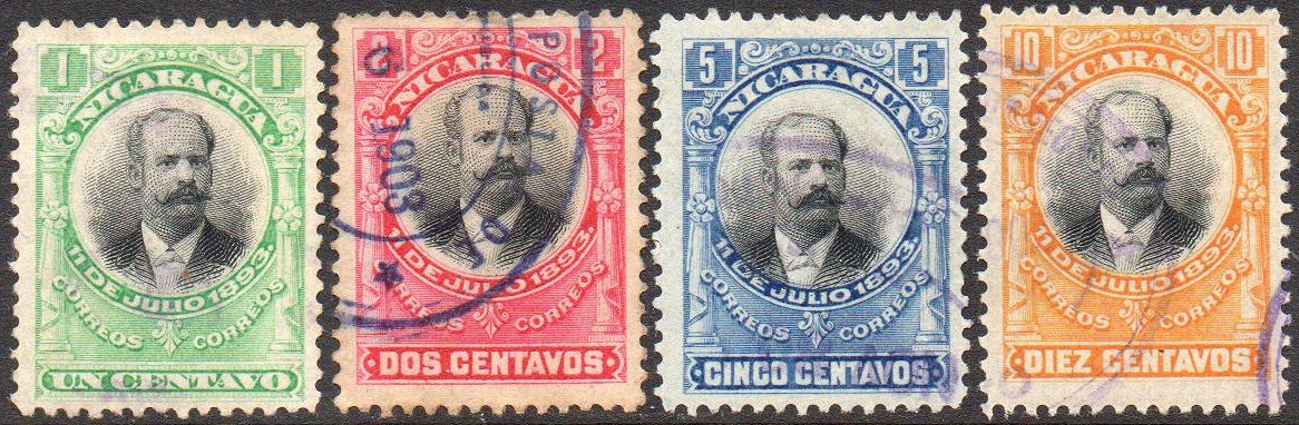 Nicaragua Stamps President Santos Zelaya 1903 issue